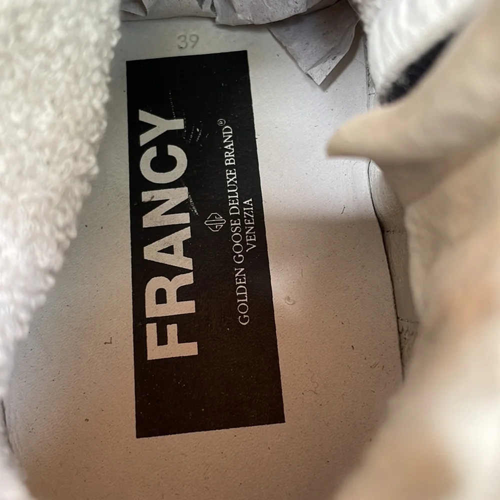 GOLDEN GOOSE LUXURY DISTRESSED FRANCY GREY SUEDE HIGH TOP SNEAKERS - 9 -โญ๏ธ๐ - Picture 7 of 12